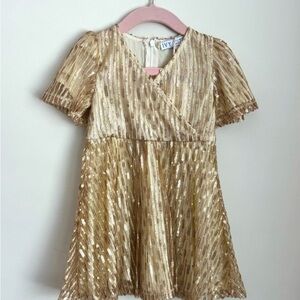 Ivy City Co Gold Sequin Dress